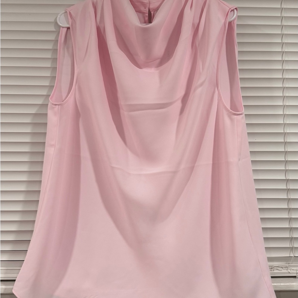 Cartier Soft Pink Cowl Neck Blouse
